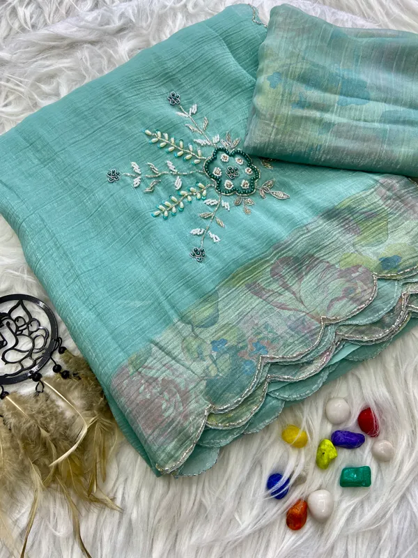 Soft_Crunchy_Silk_sarees_with_Beautiful_Foil_Print_With_Attractive_Handwork_Design_Saree_And_Foil_Print_Blouse
