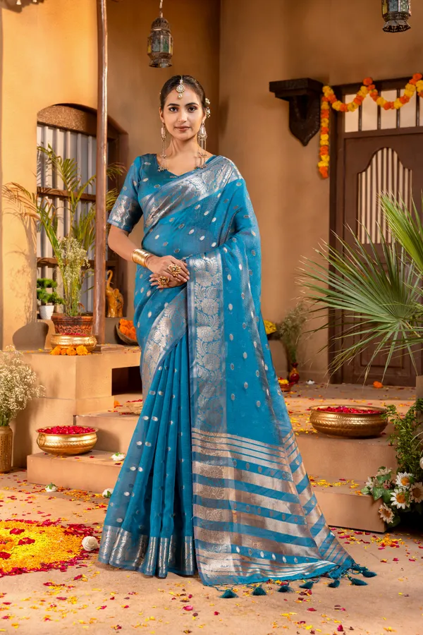 Gungun_Sky_Blue_–_Melodic_Wedding_Special_|_Premium_Soft_Khadi_Shimmer_Saree_with_Butti_Design_Weaving_Pallu,_Traditional_Zari_Weaving_Border