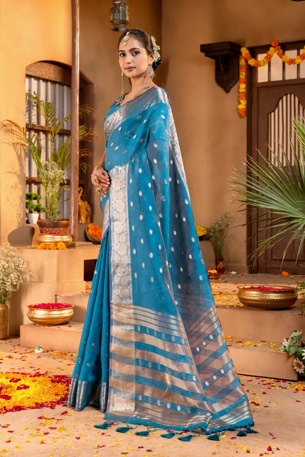 Gungun_Sky_Blue_–_Melodic_Wedding_Special_|_Premium_Soft_Khadi_Shimmer_Saree_with_Butti_Design_Weaving_Pallu,_Traditional_Zari_Weaving_Border