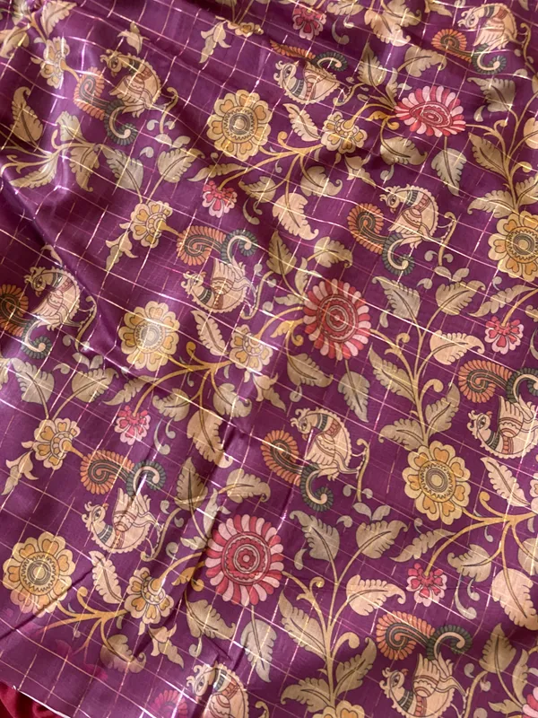 Akira_Wine_–_Bright_Diwali_Special_|_Soft_Semi_Tussar_Silk_Saree_with_Digital_Print,_Border_&_Contrast_Print_Blouse_with_Tassels