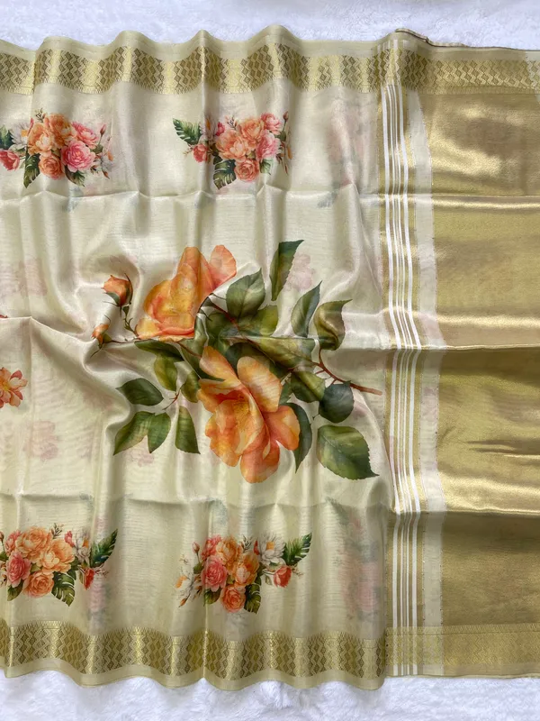 Anvika_Flower_Off_White_–_Diwali_Special_|_Soft_Tissue_Silk_Saree_with_Digital_Print,_Border_&_Rich_Pallu,_Sequence_&_Contrast_Print_Blouse