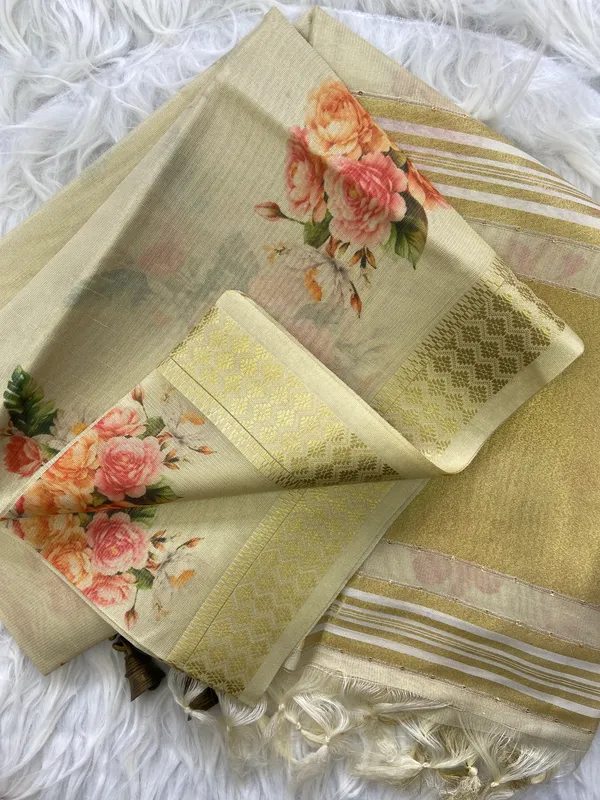 Anvika_Flower_Off_White_–_Diwali_Special_|_Soft_Tissue_Silk_Saree_with_Digital_Print,_Border_&_Rich_Pallu,_Sequence_&_Contrast_Print_Blouse