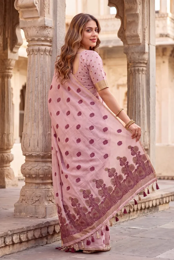 Grisha_2_Pink_–_Floral_Pallu_Wedding_Special_|_Premium_Soft_Muga_Cotton_Saree_with_Colourful_Resham_Weaving_Flower_Design_Pallu