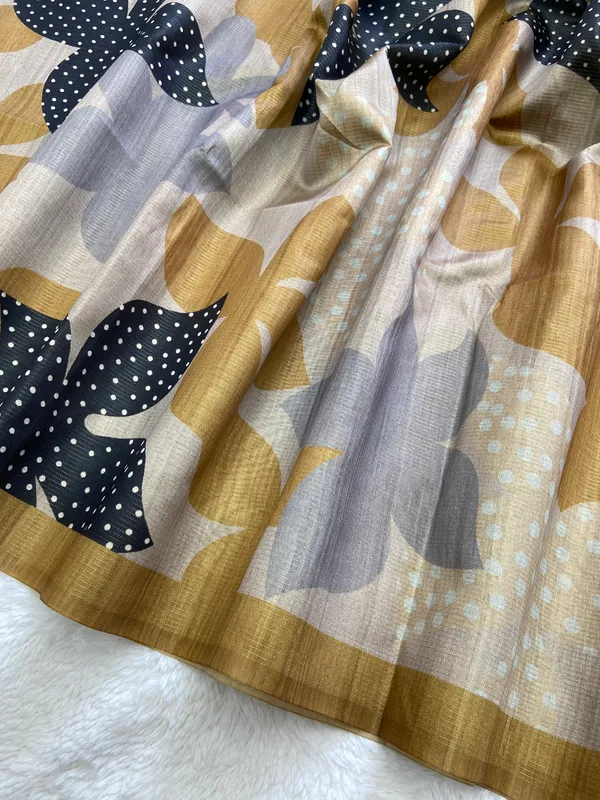Soft_Tussar_Silk_sarees_with_Beautiful_Digital_Print_With_Attractive_Zari_Line_in_all_over_Saree_And_Digital_Print_Blouse_With_Tassels