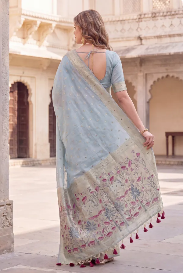 Pallavi_Sky_Blue_–_Cow_Pallu_Wedding_Special_|_Premium_Soft_Muga_Cotton_Paithani_Saree_with_Colourful_3D_Woven_Cow_Design_Pallu