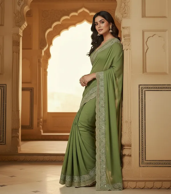 Shimmer_Sitara_Fabric_sarees_with_Beautiful_Embroidery_&_Sequence_Work_With_Attractive_Cutwork_Border