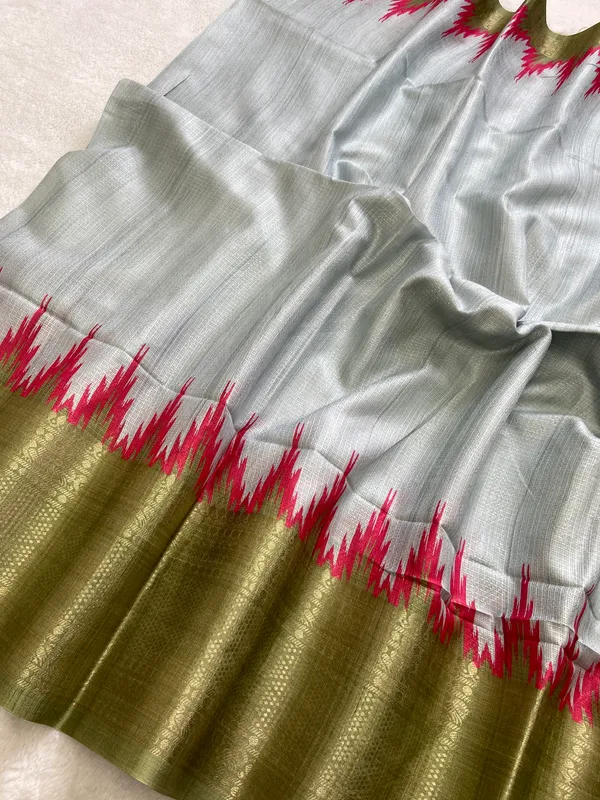 Nikita_Green_–_Victorious_Aesthetic_Edit_for_You_|_Soft_Kota_Saree_with_Print,_Pallu_&_Contrast_Print_Blouse_with_Tassels