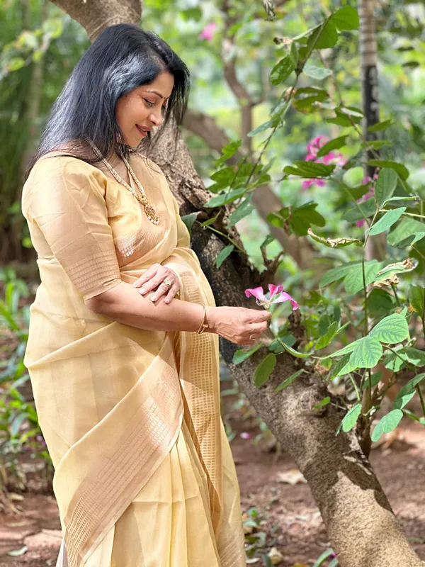 Soft_Tissue_Silk_sarees_with_Beautiful_Weaving_With_Attractive_Border_&_Rich_Pallu_With_Sequence_And_Running_Blouse_With_Tassels