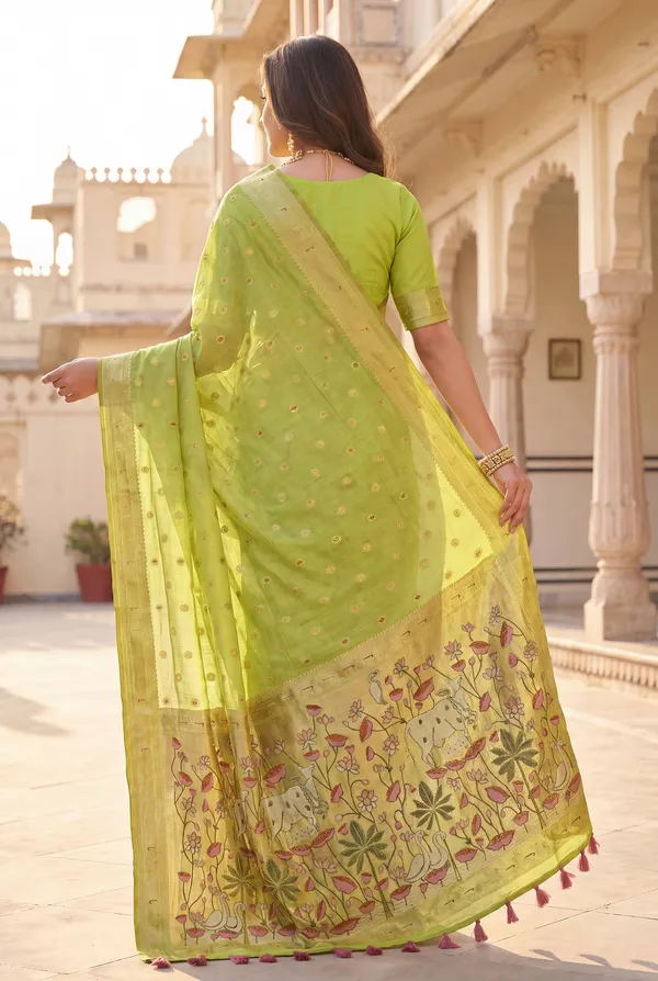 Pallavi_Green_–_Cow_Pallu_Wedding_Special_|_Premium_Soft_Muga_Cotton_Paithani_Saree_with_Colourful_3D_Woven_Cow_Design_Pallu