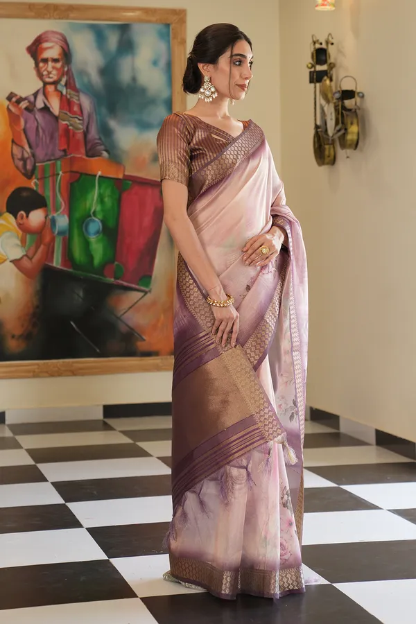 Savya_Wine_–_Diwali_Special_|_Soft_Tissue_Silk_Saree_with_Digital_Print,_Border_&_Rich_Pallu,_Sequence_&_Contrast_Print_Blouse_with_Tassels