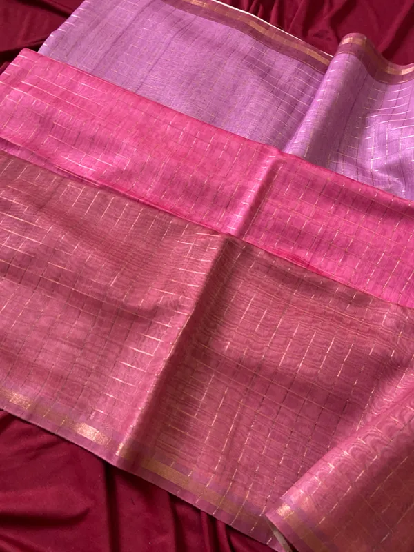 Soft_Semi_Tussar_Silk_sarees_with_Beautiful_Digital_Print_With_Attractive_Border_And_Contrast_Print_Blouse_With_Tassels