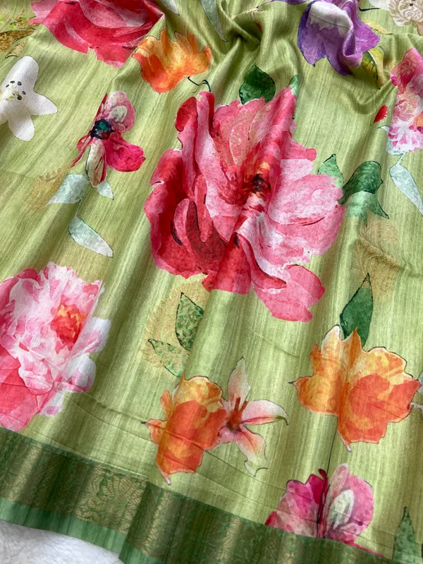 Misha_Green_–_Navratri_Special_|_Soft_Bhagalpuri_Silk_Saree_with_Digital_Print,_Border_Design_Saree_&_Digital_Print_Blouse_with_Tassels