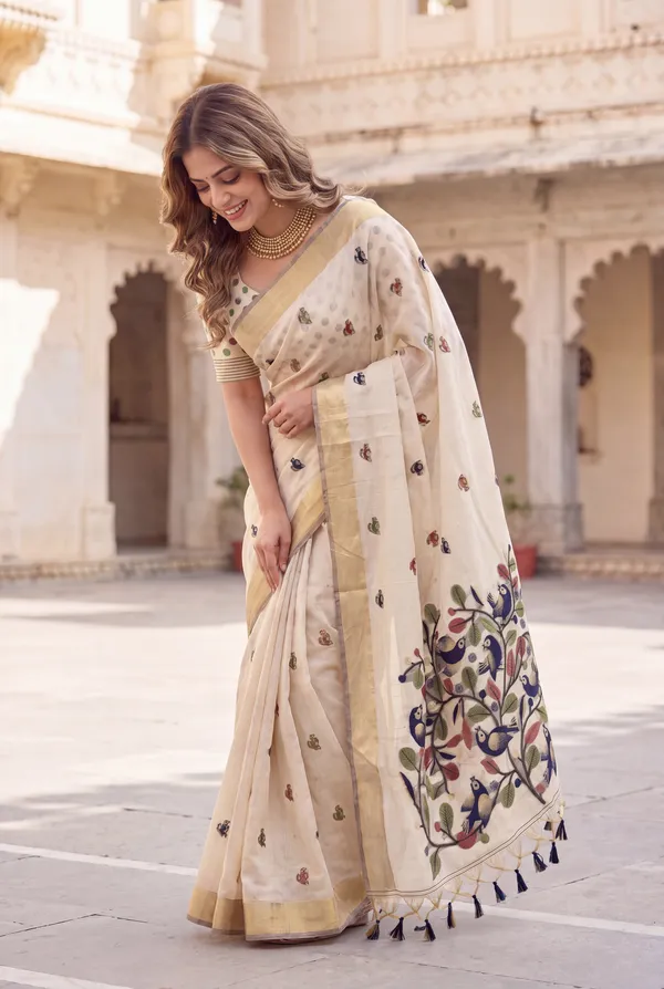 Chahat_2_Blue_–_Cherished_Wedding_Special_|_Premium_Soft_Muga_Cotton_Saree_with_Colourful_Resham_Weaving_Pallu,_Traditional_Zari_Weaving_Border