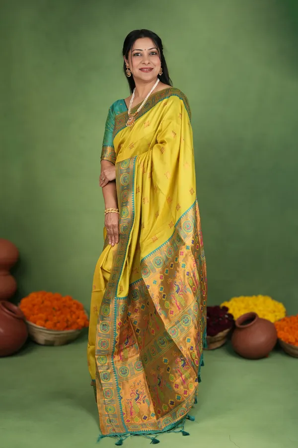 Adhira_Parrot_Green_–_Wedding_Special_|_Premium_Soft_Paithani_Silk_Saree_with_Weaving_Pattern,_Rich_Pallu_&_Border_&_Weaving_Blouse_with_Tassels