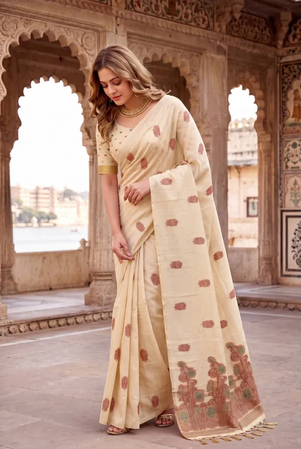 Grisha_2_Cream_–_Floral_Pallu_Wedding_Special_|_Premium_Soft_Muga_Cotton_Saree_with_Colourful_Resham_Weaving_Flower_Design_Pallu
