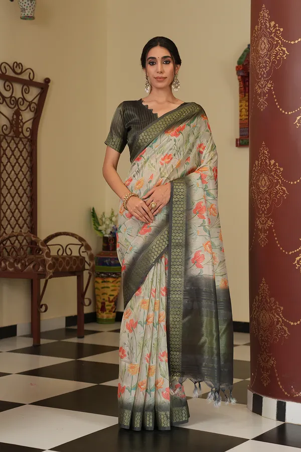 Mini_Black_–_Diwali_Special_|_Soft_Tissue_Silk_Saree_with_Digital_Print,_Border_&_Rich_Pallu,_Sequence_&_Contrast_Print_Blouse_with_Tassels