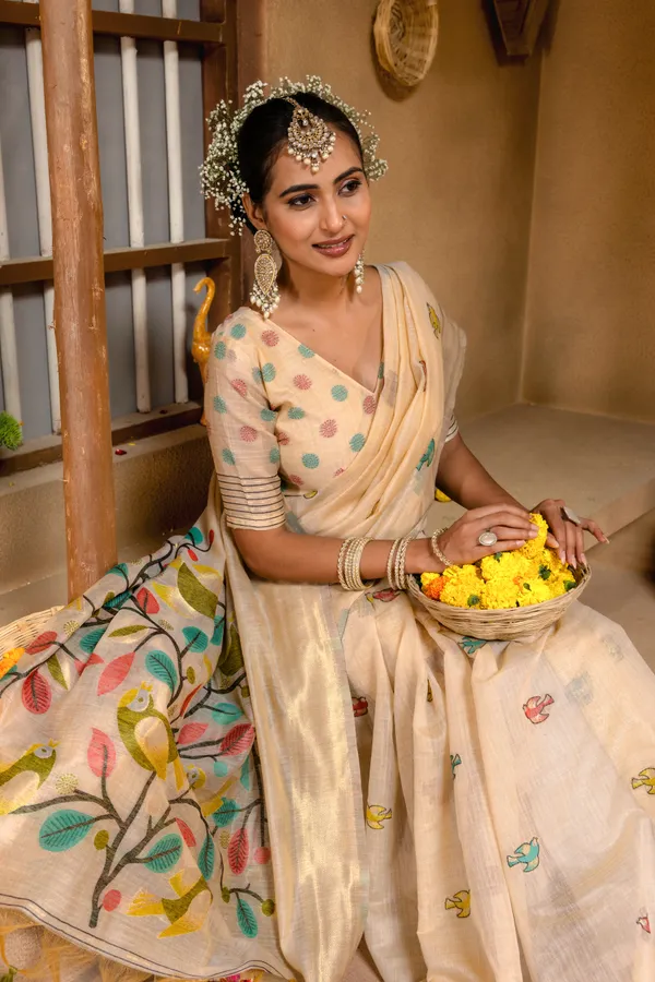 Chahat_Green_–_Cherished_Wedding_Special_|_Premium_Soft_Muga_Cotton_Saree_with_Colourful_Resham_Weaving_Pallu,_Traditional_Zari_Weaving_Border