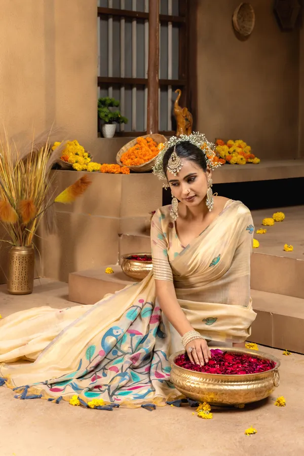 Chahat_Rama_Green_–_Cherished_Wedding_Special_|_Premium_Soft_Muga_Cotton_Saree_with_Colourful_Resham_Weaving_Pallu,_Traditional_Zari_Weaving_Border