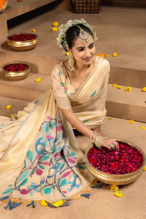Chahat_Rama_Green_–_Cherished_Wedding_Special_|_Premium_Soft_Muga_Cotton_Saree_with_Colourful_Resham_Weaving_Pallu,_Traditional_Zari_Weaving_Border