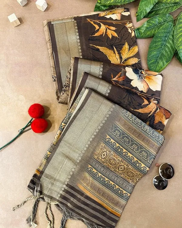 Helga_Coffee_Brown_–_Aesthetic_Edit_for_You_|_Superior_Desi_Soft_Silky_Tussar_Saree_with_Ombre_Scheme_Body_And_Over_It_Floral_Conceptual_Prints