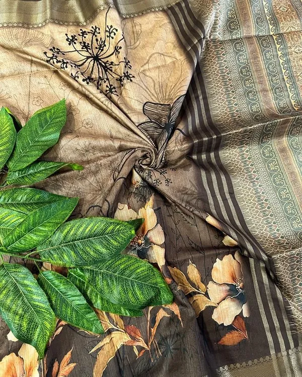 Helga_Coffee_Brown_–_Aesthetic_Edit_for_You_|_Superior_Desi_Soft_Silky_Tussar_Saree_with_Ombre_Scheme_Body_And_Over_It_Floral_Conceptual_Prints