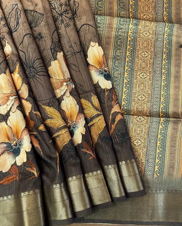 Helga_Coffee_Brown_–_Aesthetic_Edit_for_You_|_Superior_Desi_Soft_Silky_Tussar_Saree_with_Ombre_Scheme_Body_And_Over_It_Floral_Conceptual_Prints