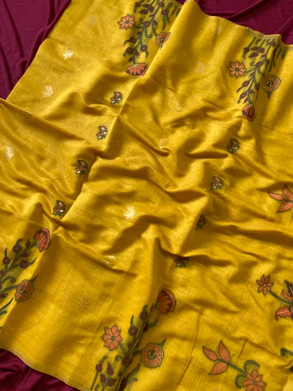 Amrusha_Yellow_–_Floral_Pallu_Wedding_Special_|_Premium_Soft_Muga_Cotton_Saree_with_Colourful_Resham_Weaving_Flower_Design_Pallu