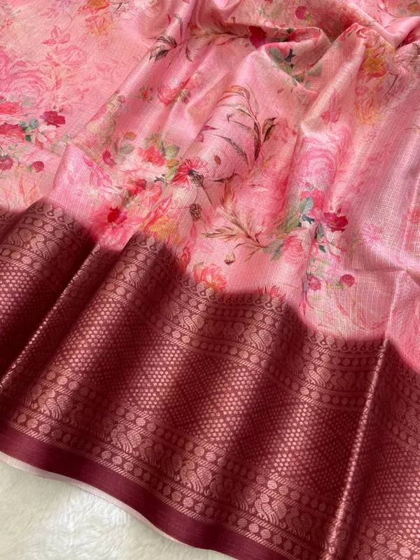 Pahal_Pink_–_Aesthetic_Edit_for_You_|_Soft_Kota_Saree_with_Print,_Pallu_&_Contrast_Print_Blouse_with_Tassels