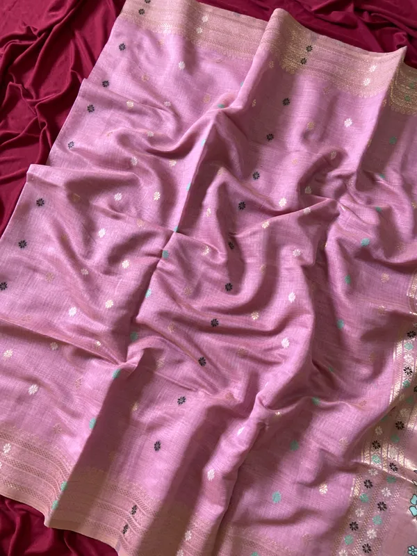Gowri_Neon_Pink_–_Divine_Wedding_Special_|_Premium_Soft_Muga_Cotton_Paithani_Saree_with_Colourful_3D_Woven_Elephant_Design_Pallu