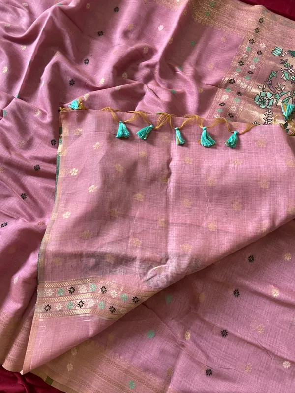 Gowri_Neon_Pink_–_Divine_Wedding_Special_|_Premium_Soft_Muga_Cotton_Paithani_Saree_with_Colourful_3D_Woven_Elephant_Design_Pallu