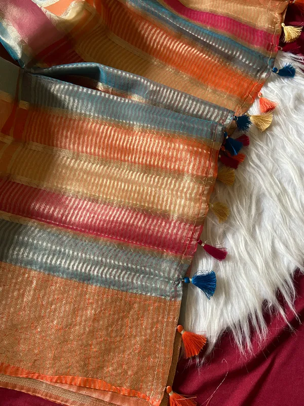 Soft_Tissue_Silk_sarees_with_Beautiful_Weaving_With_Attractive_Design_And_Weaving_Blouse_With_Tassels_in_new_styles_n_new_look