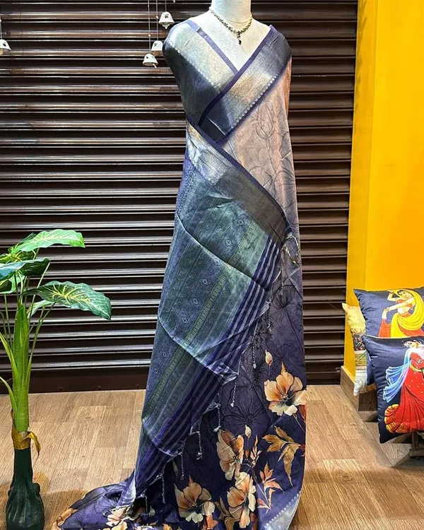 Helga_Blue_–_Navratri_Special_|_Superior_Desi_Soft_Silky_Tussar_Saree_with_Ombre_Scheme_Body_And_Over_It_Floral_Conceptual_Prints