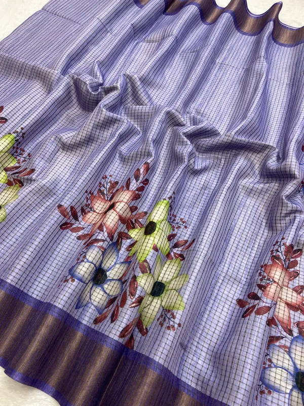 Harshita_Purple_–_Joyful_Aesthetic_Edit_for_You_|_Soft_Tussar_Silk_Saree_with_Digital_Print,_Checks_Design_Saree_&_Digital_Print_Blouse_with_Tassels