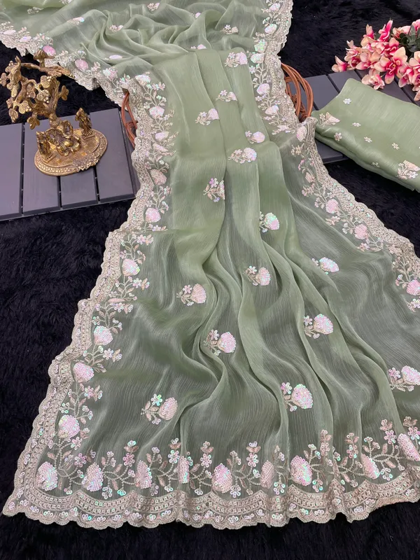 Soft_Jimmy_Chu_sarees_with_Beautiful_Embroidery_&_Sequence_Work_With_Attractive_Border_And_Heavy_Embroidery_&_Sequence_Work_Running_Blouse_in_new_styles_n_new_look