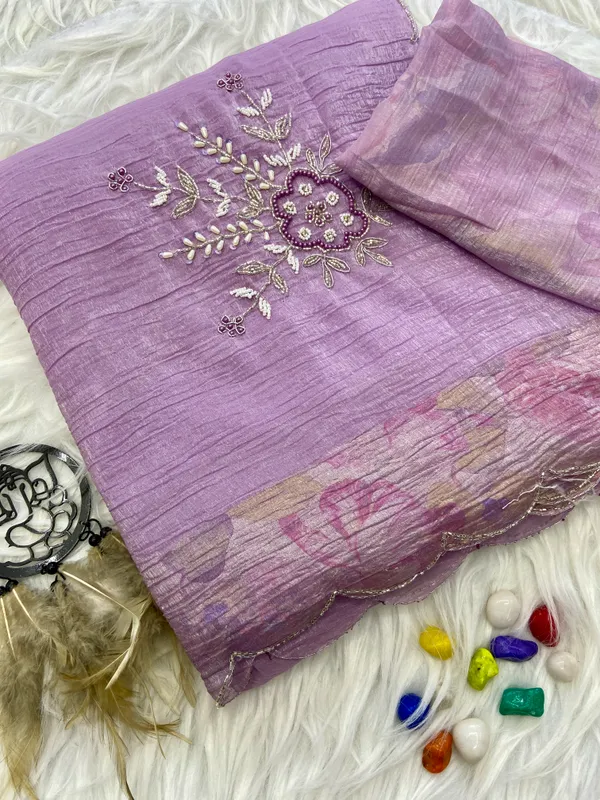 Soft_Crunchy_Silk_sarees_with_Beautiful_Foil_Print_With_Attractive_Handwork_Design_Saree_And_Foil_Print_Blouse