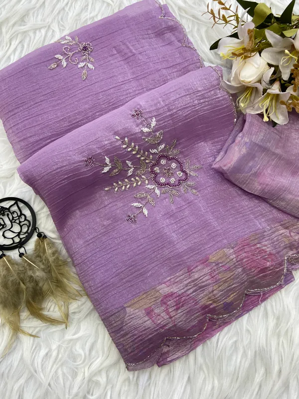 Soft_Crunchy_Silk_sarees_with_Beautiful_Foil_Print_With_Attractive_Handwork_Design_Saree_And_Foil_Print_Blouse
