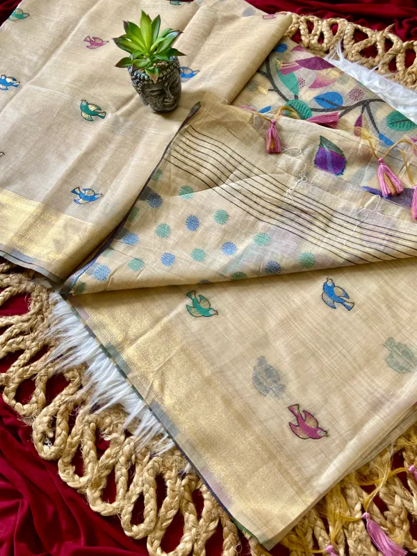 Chahat_Pink_–_Cherished_Wedding_Special_|_Premium_Soft_Muga_Cotton_Saree_with_Colourful_Resham_Weaving_Pallu,_Traditional_Zari_Weaving_Border