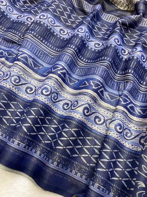 Aria_Blue_–_Melodic_Navratri_Special_|_Soft_Tussar_Silk_Saree_with_Digital_Print,_Zari_Line_Saree_&_Digital_Print_Blouse_with_Tassels