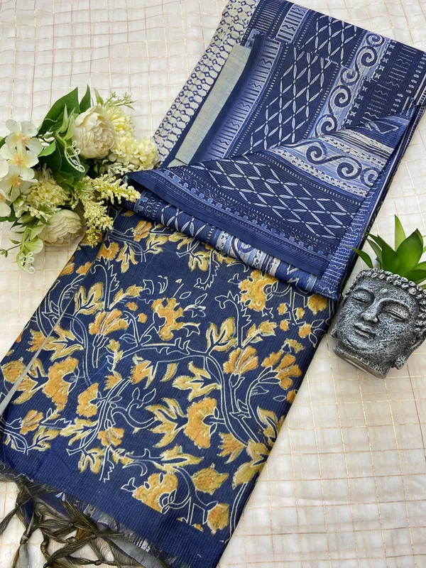 Aria_Blue_–_Melodic_Navratri_Special_|_Soft_Tussar_Silk_Saree_with_Digital_Print,_Zari_Line_Saree_&_Digital_Print_Blouse_with_Tassels