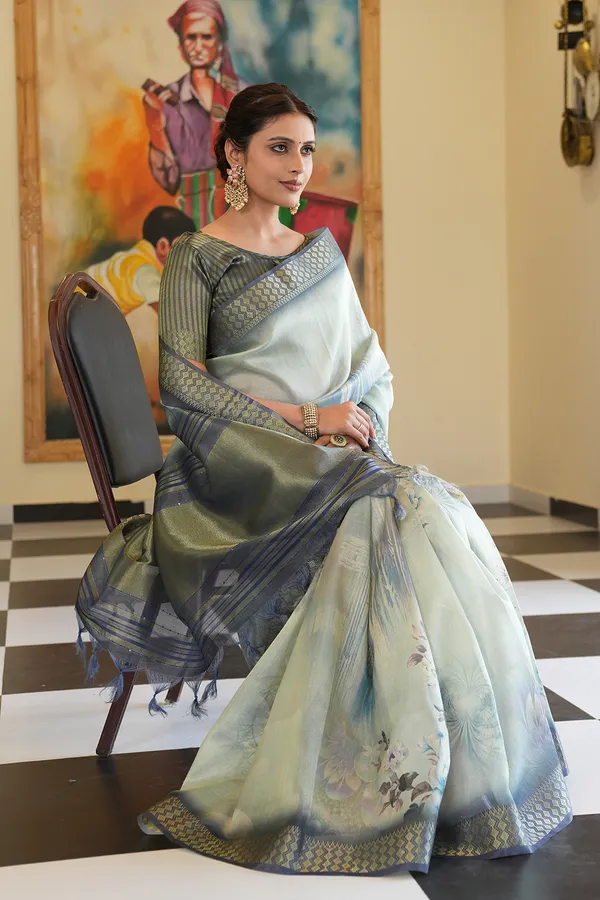 Savya_Blue_–_Diwali_Special_|_Soft_Tissue_Silk_Saree_with_Digital_Print,_Border_&_Rich_Pallu,_Sequence_&_Contrast_Print_Blouse_with_Tassels