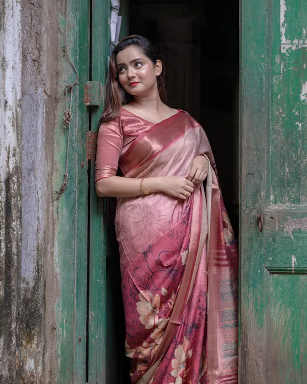 Helga_Maroon_–_Diwali_Special_|_Superior_Desi_Soft_Silky_Tussar_Saree_with_Ombre_Scheme_Body_And_Over_It_Floral_Conceptual_Prints