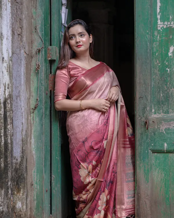 Helga_Maroon_–_Diwali_Special_|_Superior_Desi_Soft_Silky_Tussar_Saree_with_Ombre_Scheme_Body_And_Over_It_Floral_Conceptual_Prints