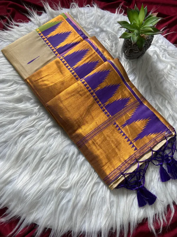 Premium_Soft_Paithani_Silk_sarees_With_Beautiful_Weaving_Pattern_With_Attractive_Rich_Pallu_And_Border_And_Weaving_Blouse_With_Tassels