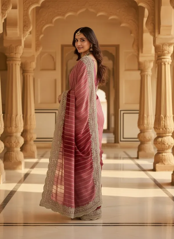 Kajju_Katri_Pedding_sarees_with_Beautiful_Embroidery_&_Sequence_Work_With_Attractive_Cutwork_Border_And_Heavy_Embroidery_&_Sequence_Work_Blouse
