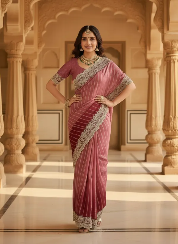 Kajju_Katri_Pedding_sarees_with_Beautiful_Embroidery_&_Sequence_Work_With_Attractive_Cutwork_Border_And_Heavy_Embroidery_&_Sequence_Work_Blouse
