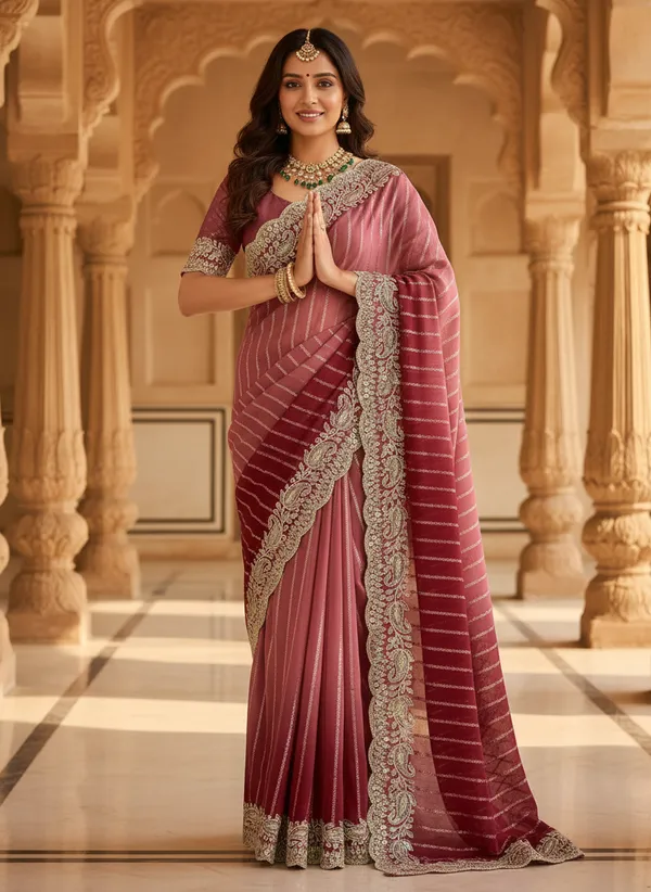Kajju_Katri_Pedding_sarees_with_Beautiful_Embroidery_&_Sequence_Work_With_Attractive_Cutwork_Border_And_Heavy_Embroidery_&_Sequence_Work_Blouse
