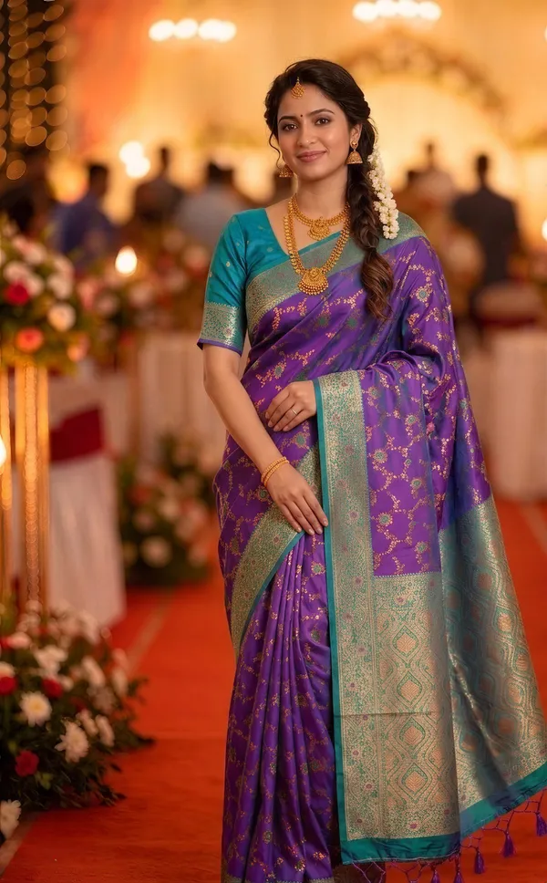 Gunjal_Violet_–_Wedding_Special_|_Premium_Soft_Paithani_Silk_Saree_with_Weaving_Pattern,_Rich_Pallu_&_Border_&_Weaving_Blouse_with_Tassels