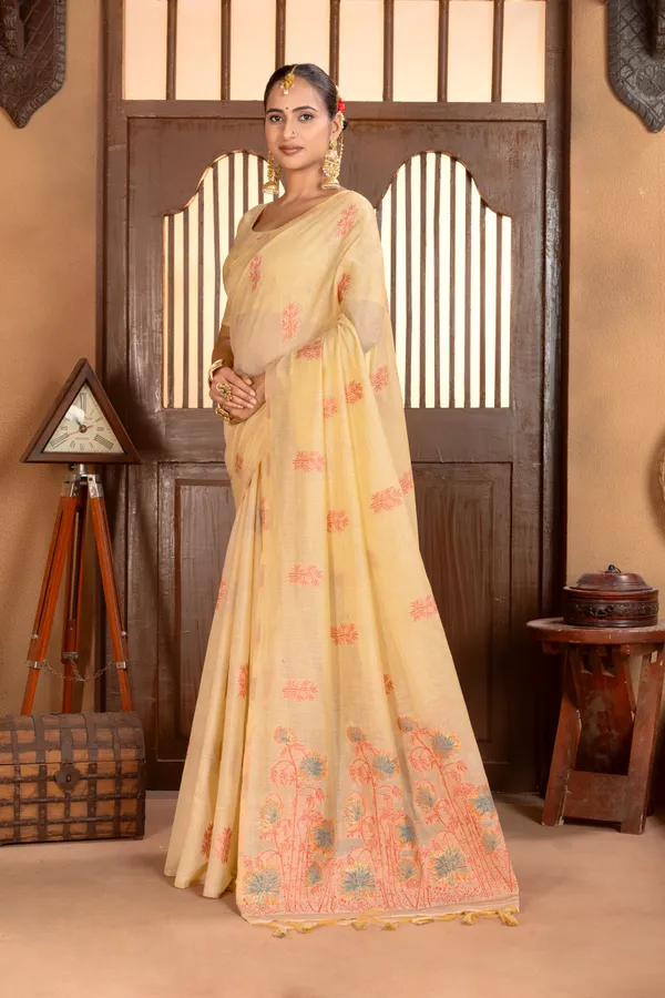 Grisha_Cream_–_Floral_Pallu_Wedding_Special_|_Premium_Soft_Muga_Cotton_Saree_with_Colourful_Resham_Weaving_Flower_Design_Pallu