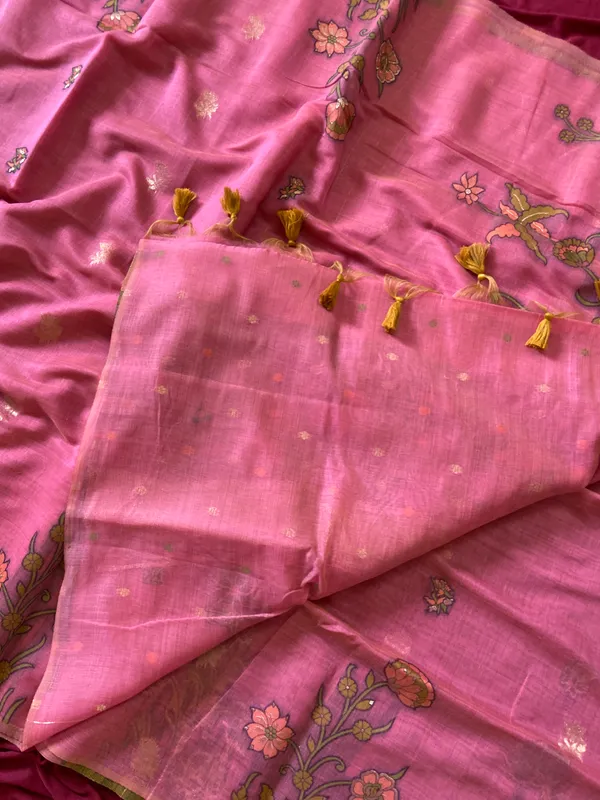 Amrusha_Pink_–_Floral_Pallu_Wedding_Special_|_Premium_Soft_Muga_Cotton_Saree_with_Colourful_Resham_Weaving_Flower_Design_Pallu