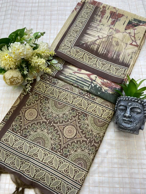 Shreya_Pista_Green_–_Auspicious_Navratri_Special_|_Soft_Tussar_Silk_Saree_with_Digital_Print,_Zari_Line_Saree_&_Digital_Print_Blouse_with_Tassels